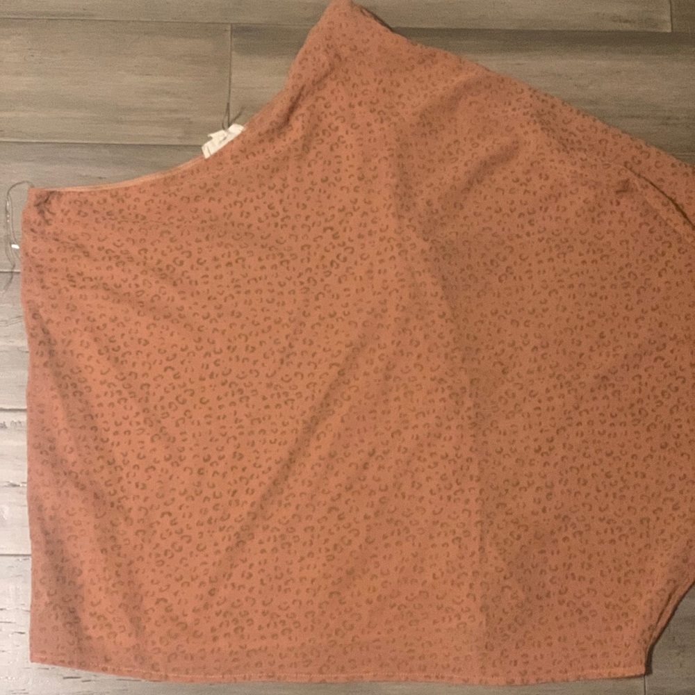 Entro one shoulder top cheetah print
